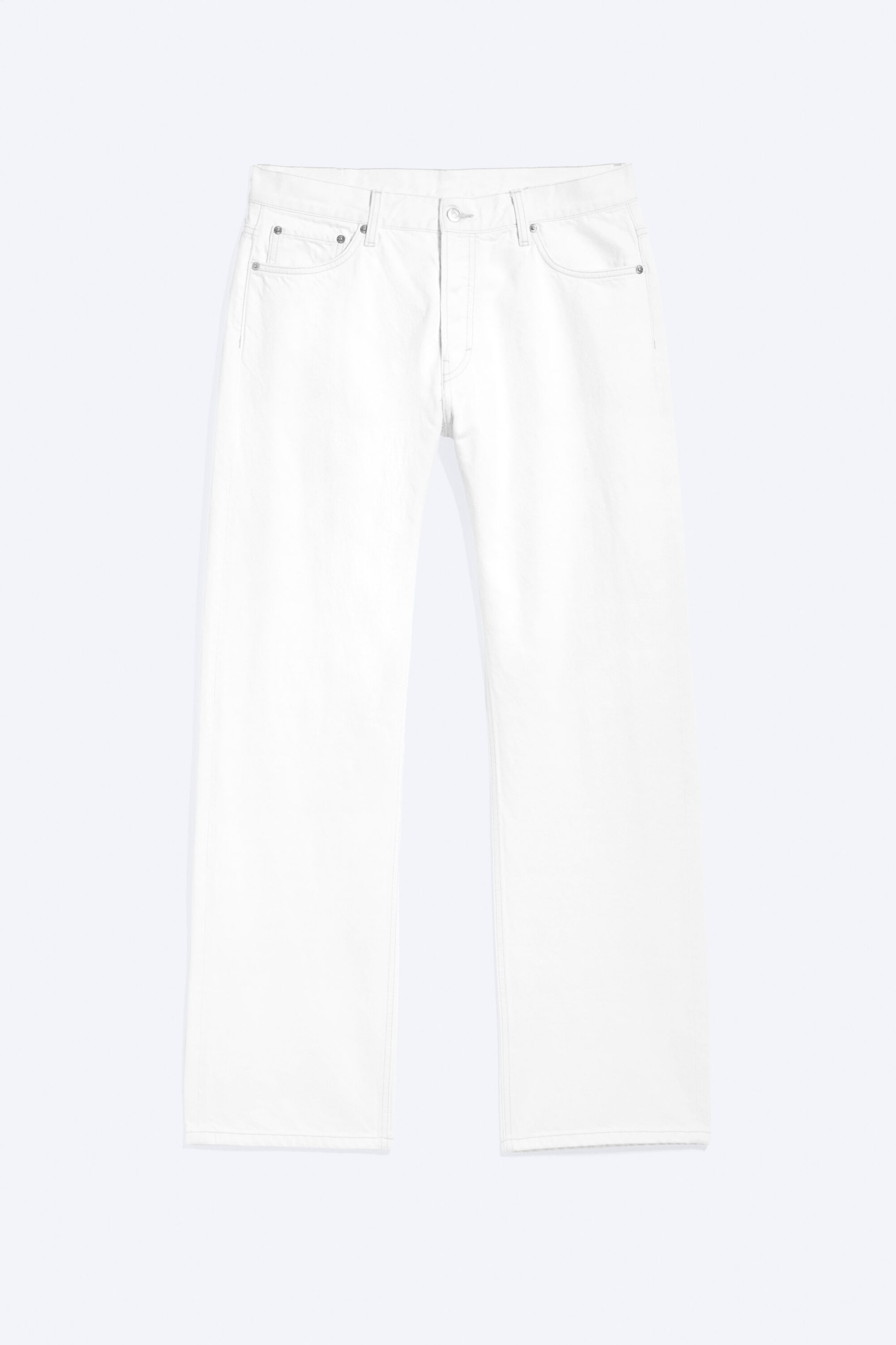 Dirty White - White - Meteor Low Rise Relaxed Straight Leg Jeans - 5