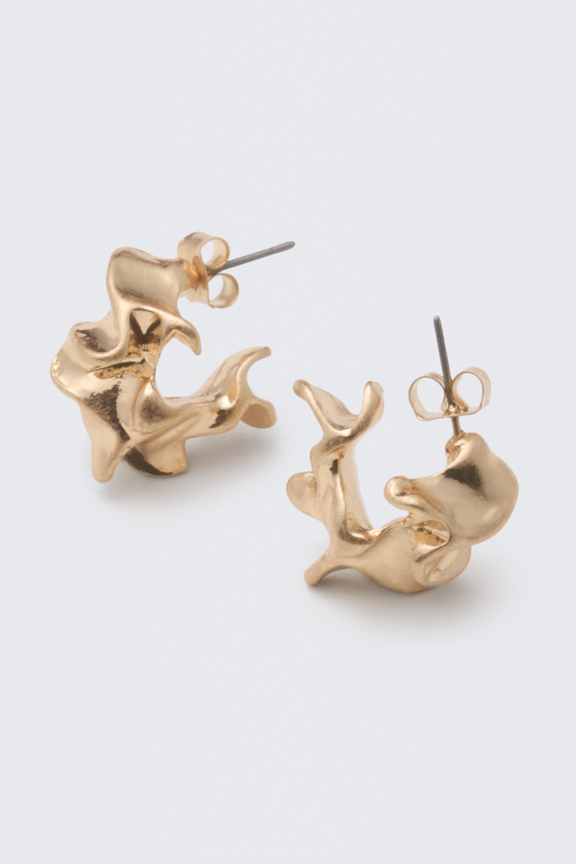 Guldfärgad - Spun Hoops - 2