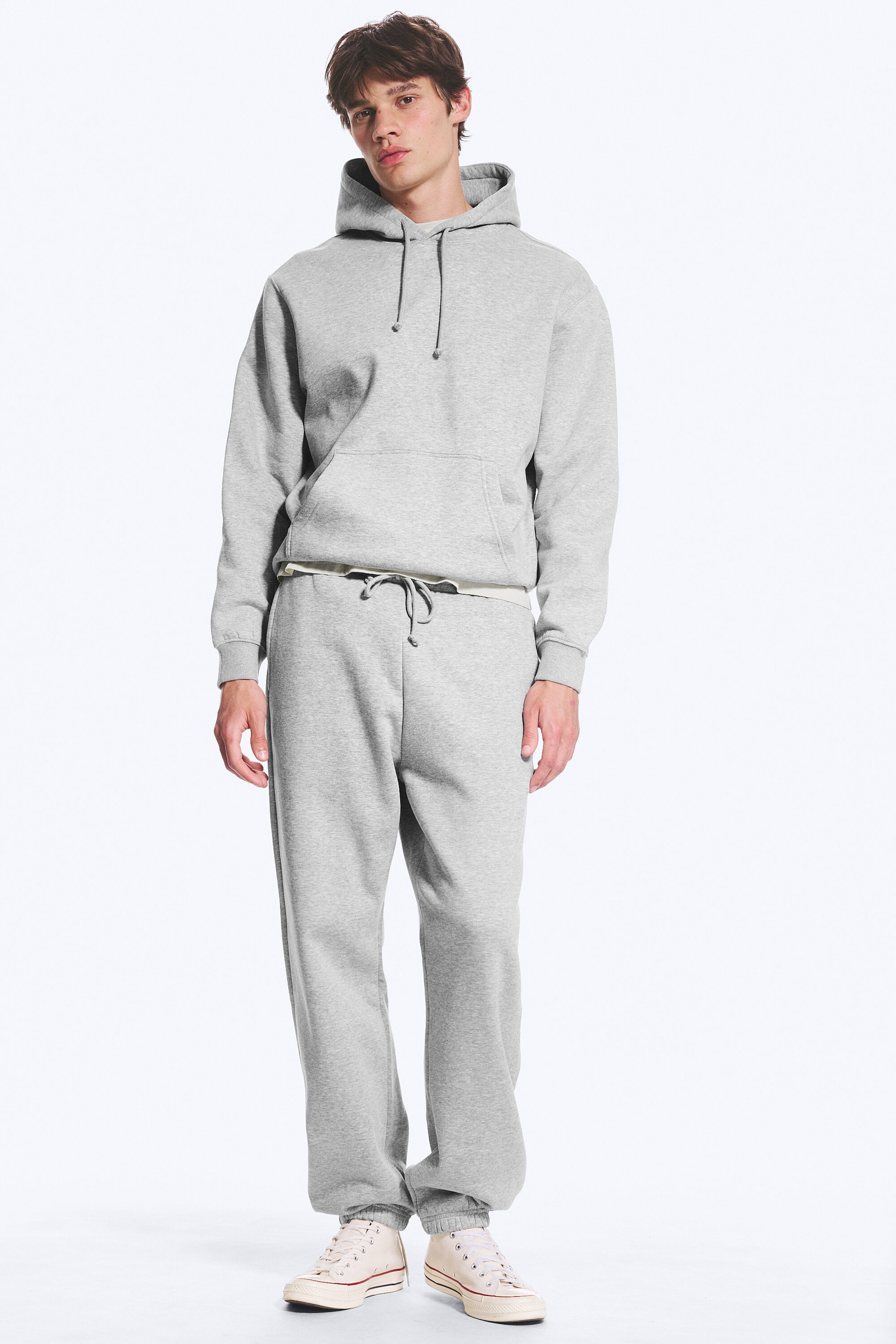 Light Dusty Grey Melange - Classic Hoodie - 2