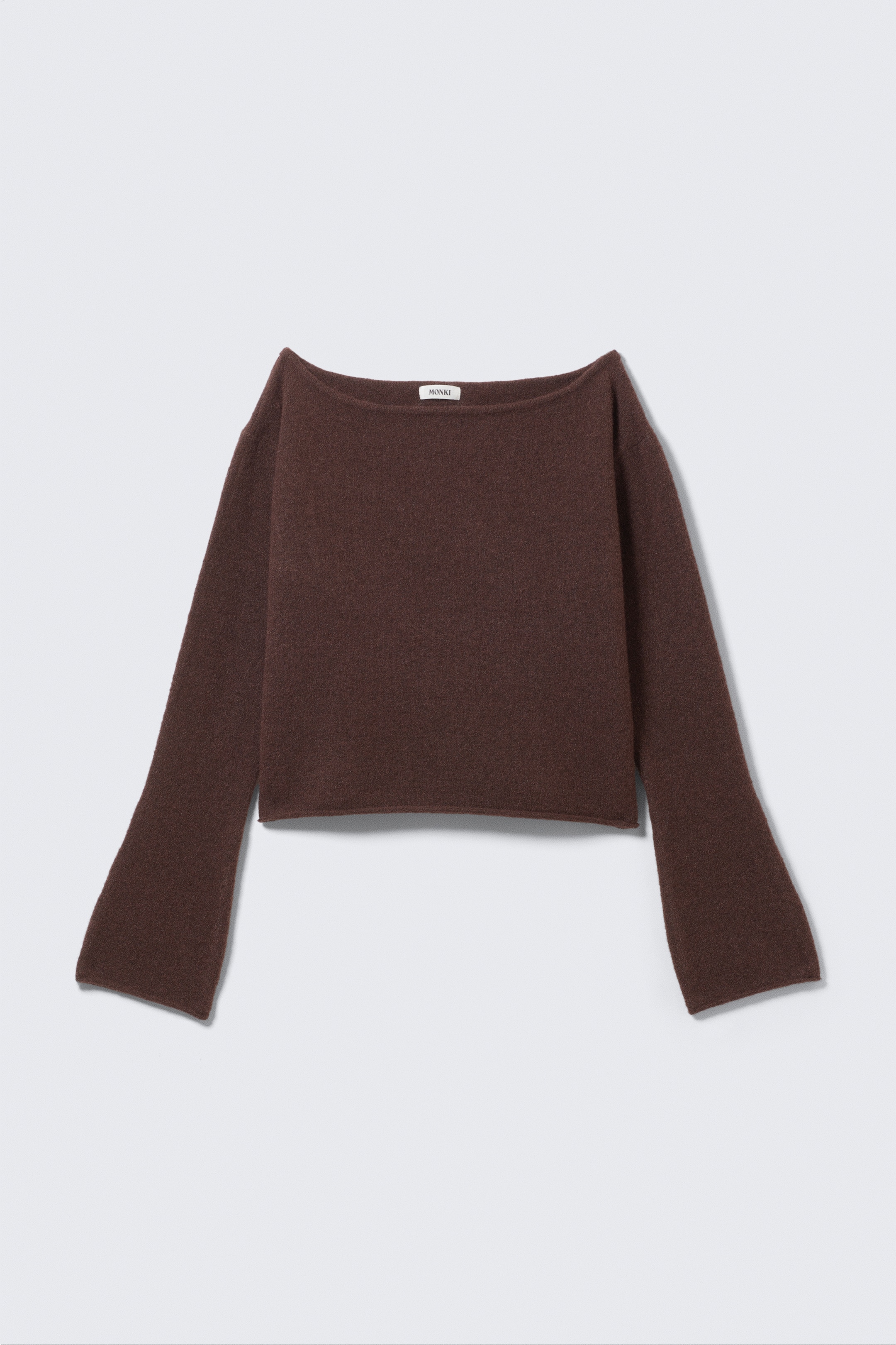 Ingrandisci l'immagine: Soft Knit Boat-Neck Sweater - Dark Brown - DONNA | H&M CH 4