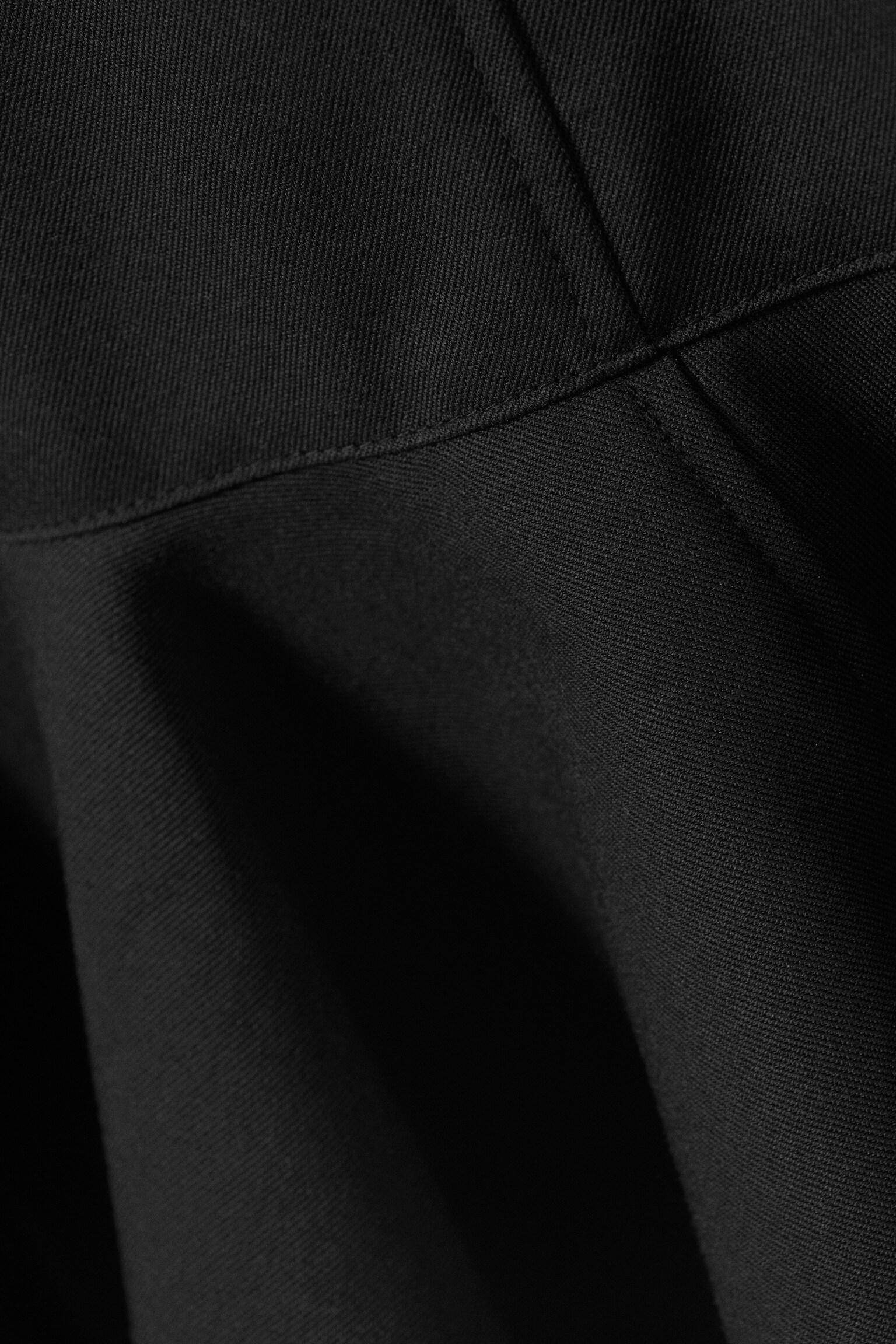 Fit-and-Flare Mini Dress - Black/Dark Grey - 4