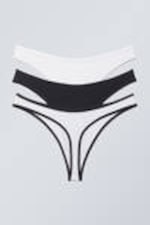Schwarz-weiß - Baumwolltanga Jade 3er-Pack - 1