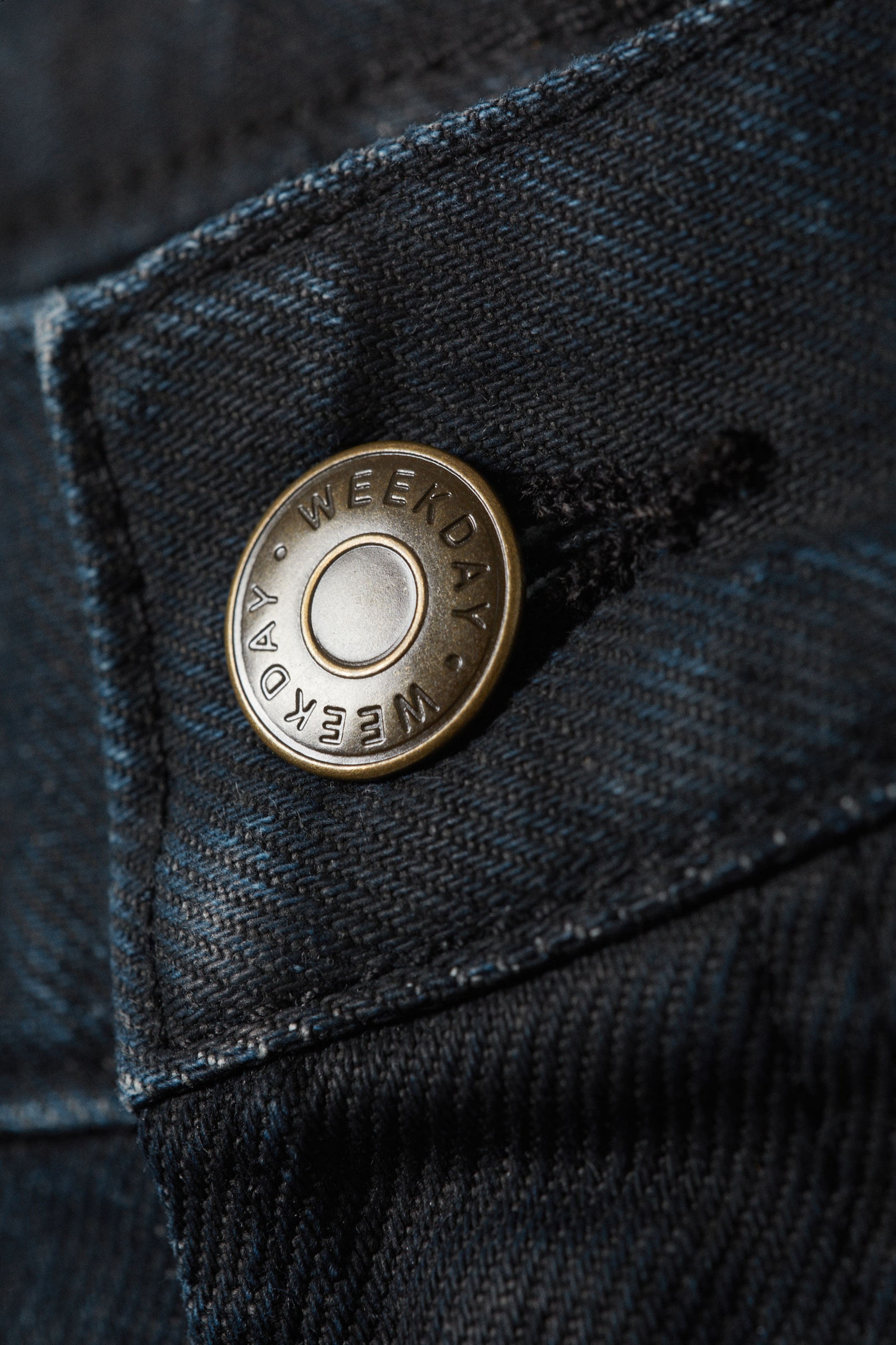 Blauwe laag - Losse jeans met wijde pijpen en normale taille - 2