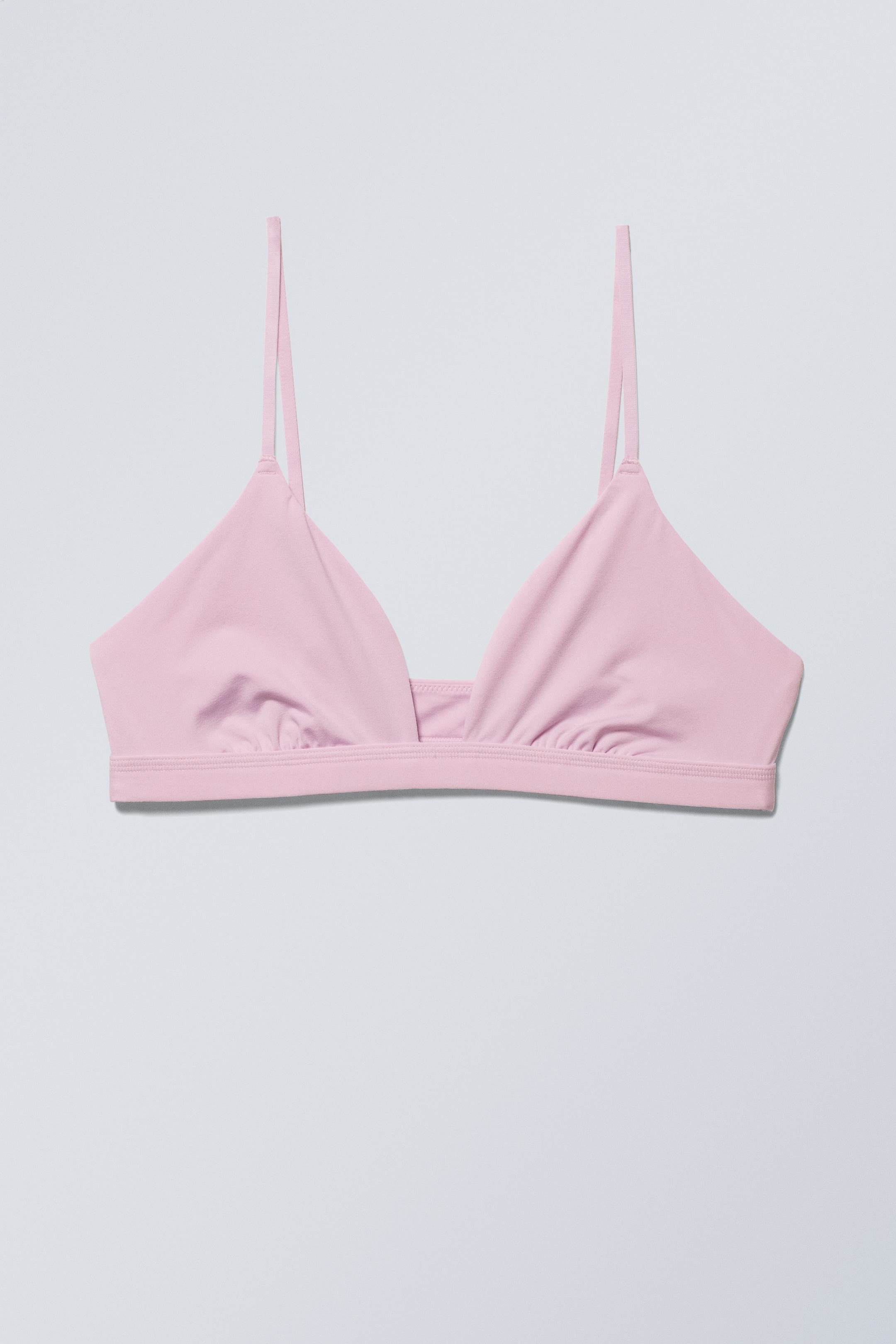 Light pink - Soft Triangle Bralette - 0