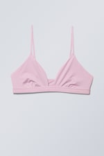 Light pink - Soft Triangle Bralette - 0