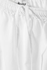 White - Tiered Maxi Poplin Skirt - 1