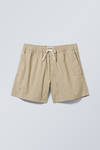regular oxford shorts - Beige | Weekday GB