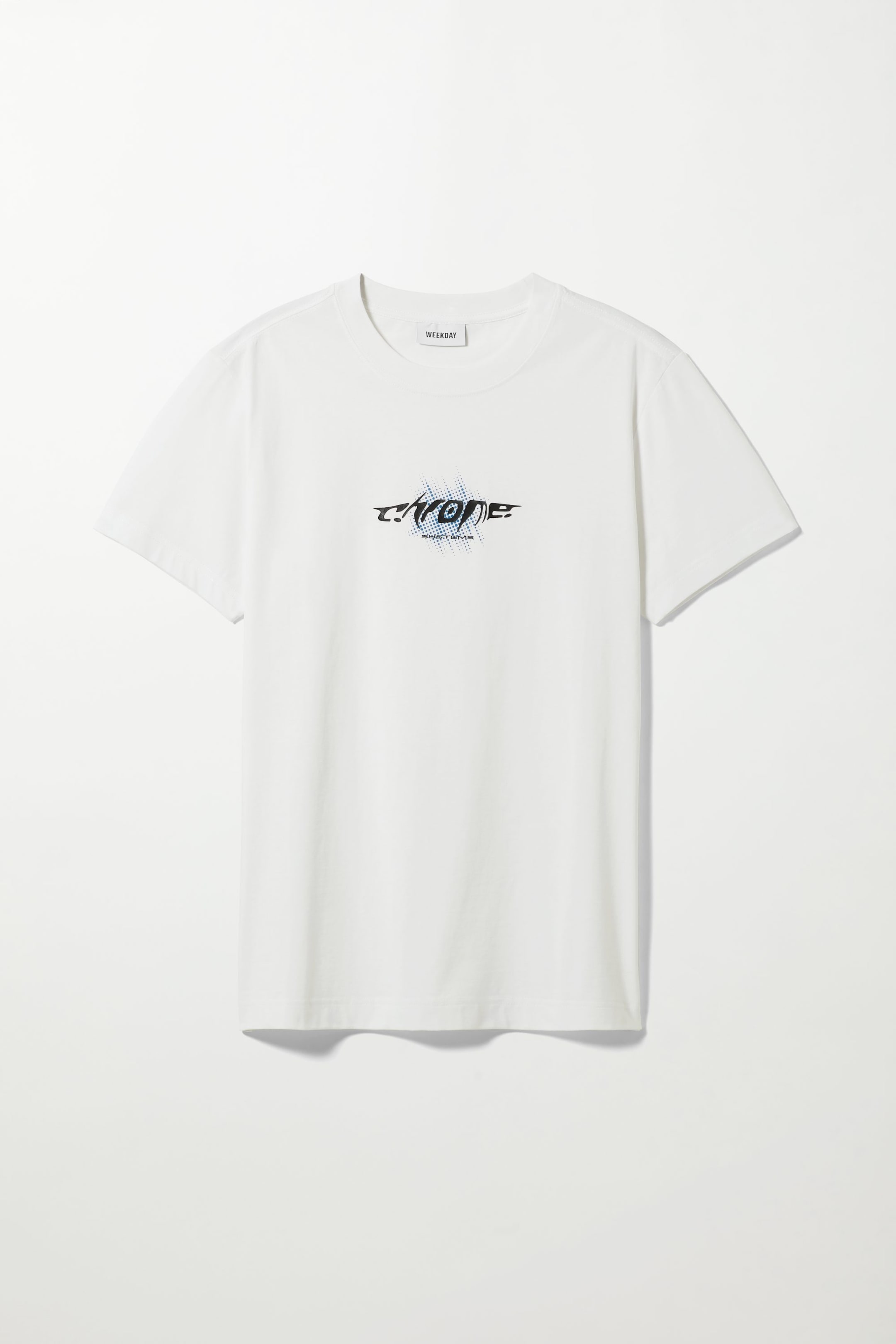 Weiß/Chrom - T-Shirt mit Grafikprint - 0