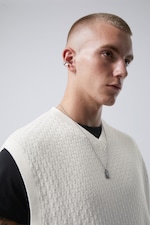 Dusty White - Noa Regular Structured Vest - 0