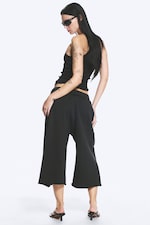 Black - Loose Terry Shorts - 2