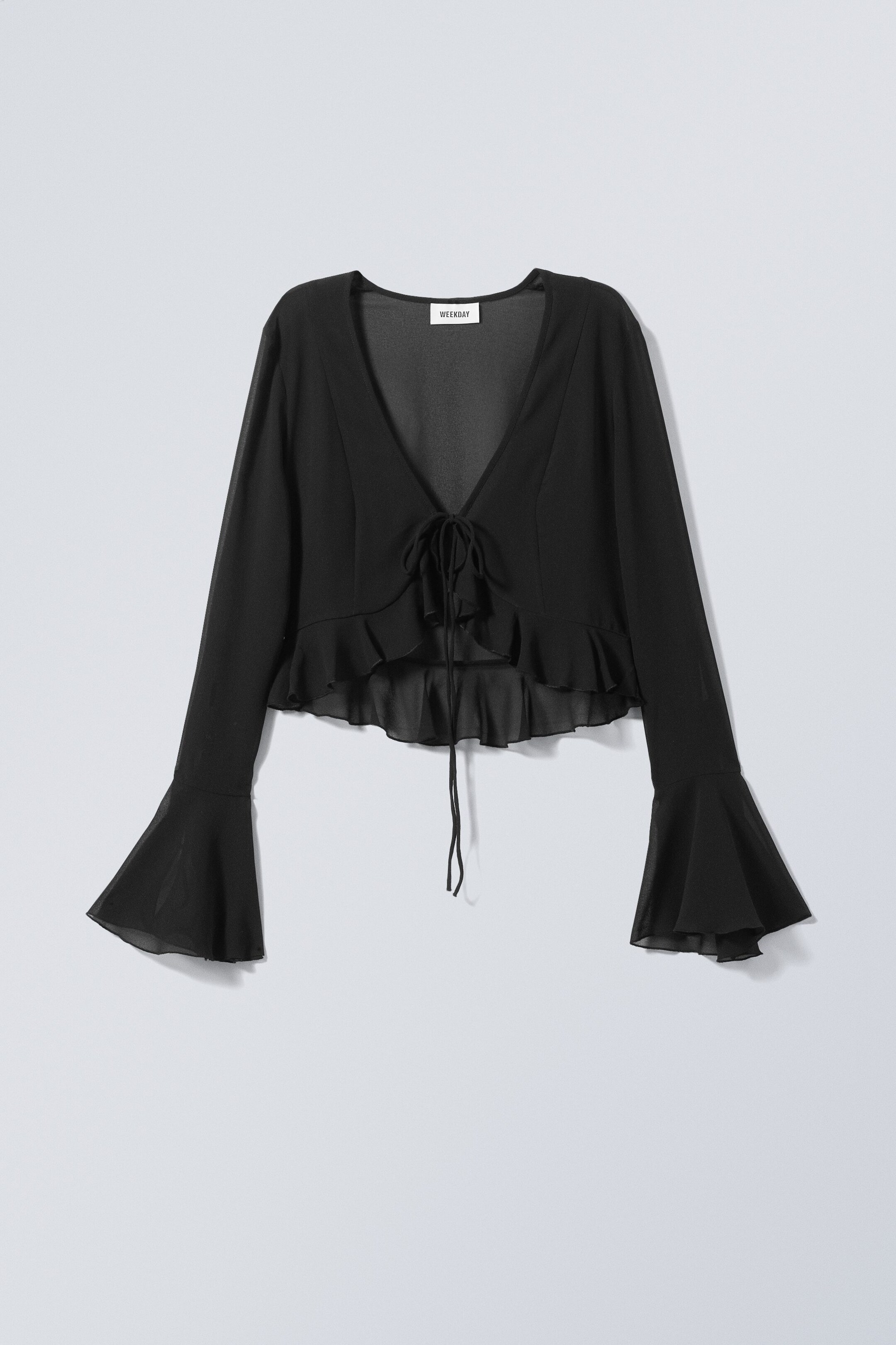 Black - Luella Frill Blouse - 0
