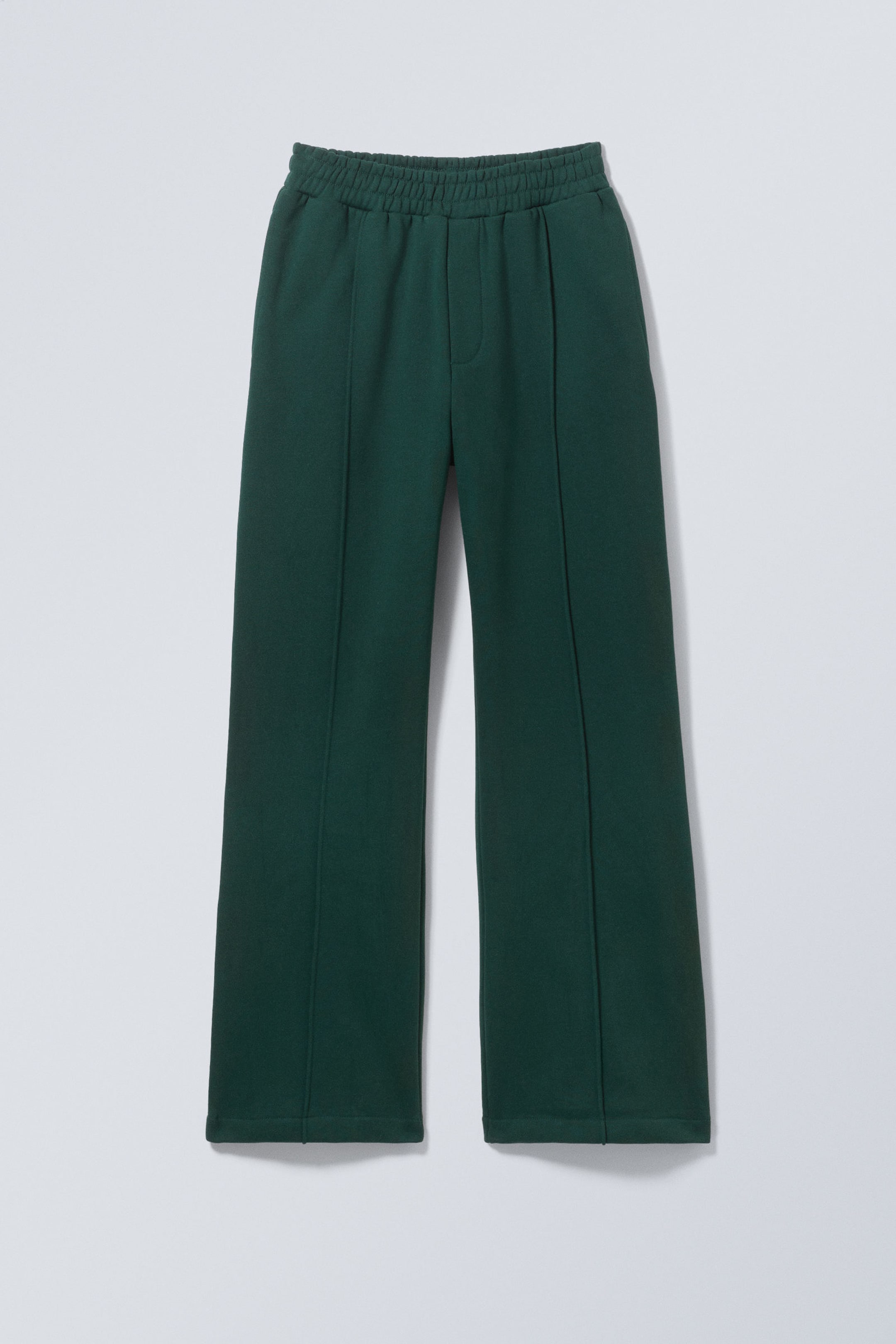 Dark Green - Flared Loose Fit Sweatpants - 3