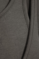 Dunkles Graubraun - Figurbetontes doppellagiges Jersey-Tanktop - 4
