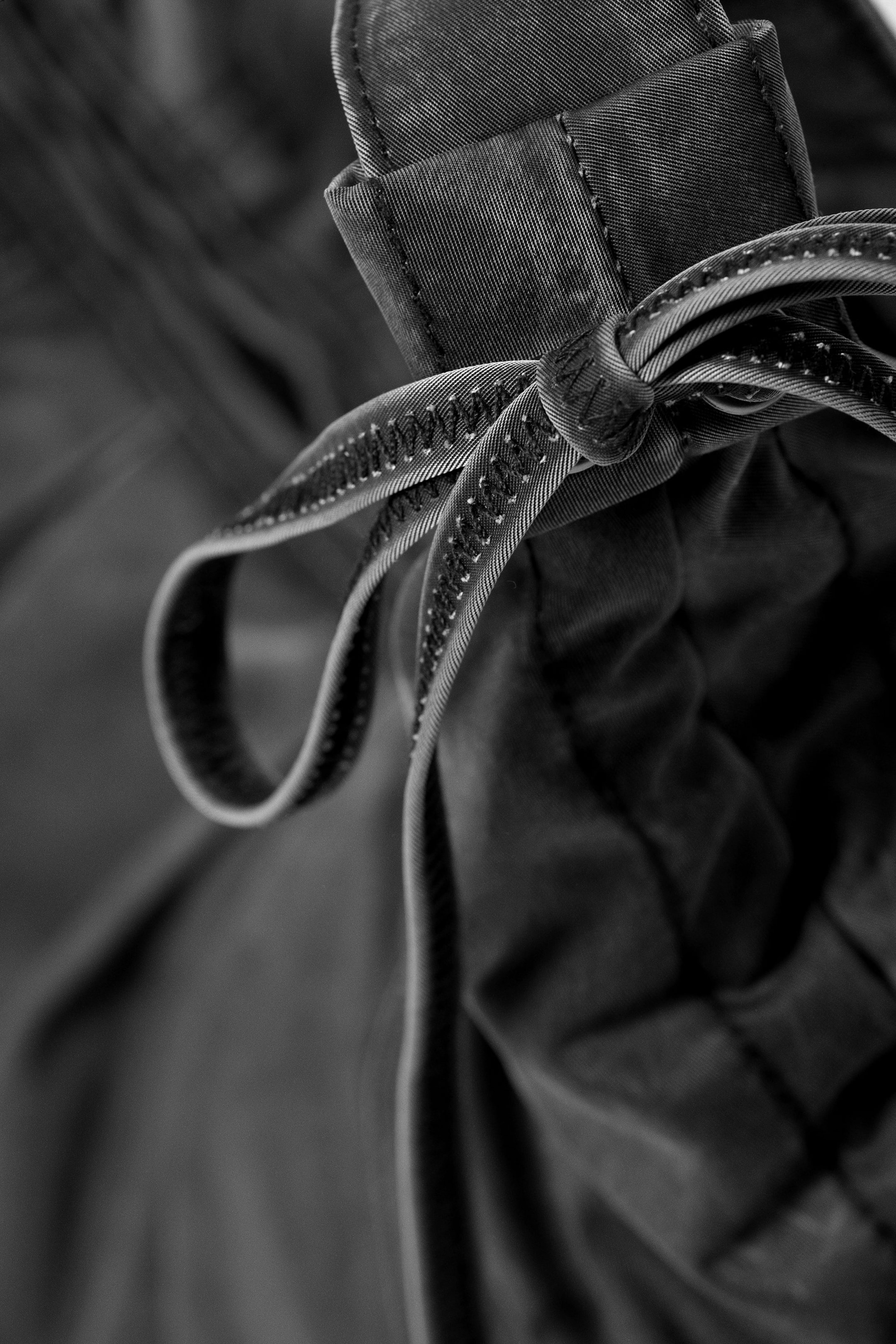 Washed Black - Ruched Crossbody Bag - 4