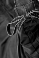 Washed Black - Ruched Crossbody Bag - 4