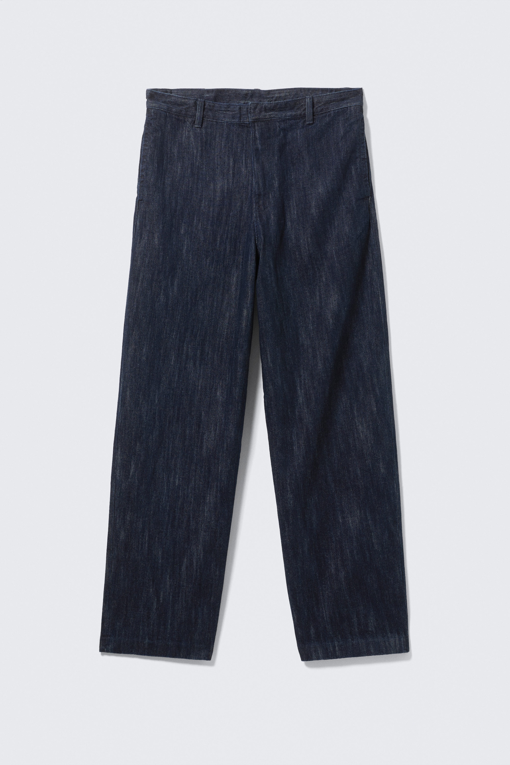 Blue Rinse - Mörkblå - Kostymbyxor med avslappnad passform i denim - 5