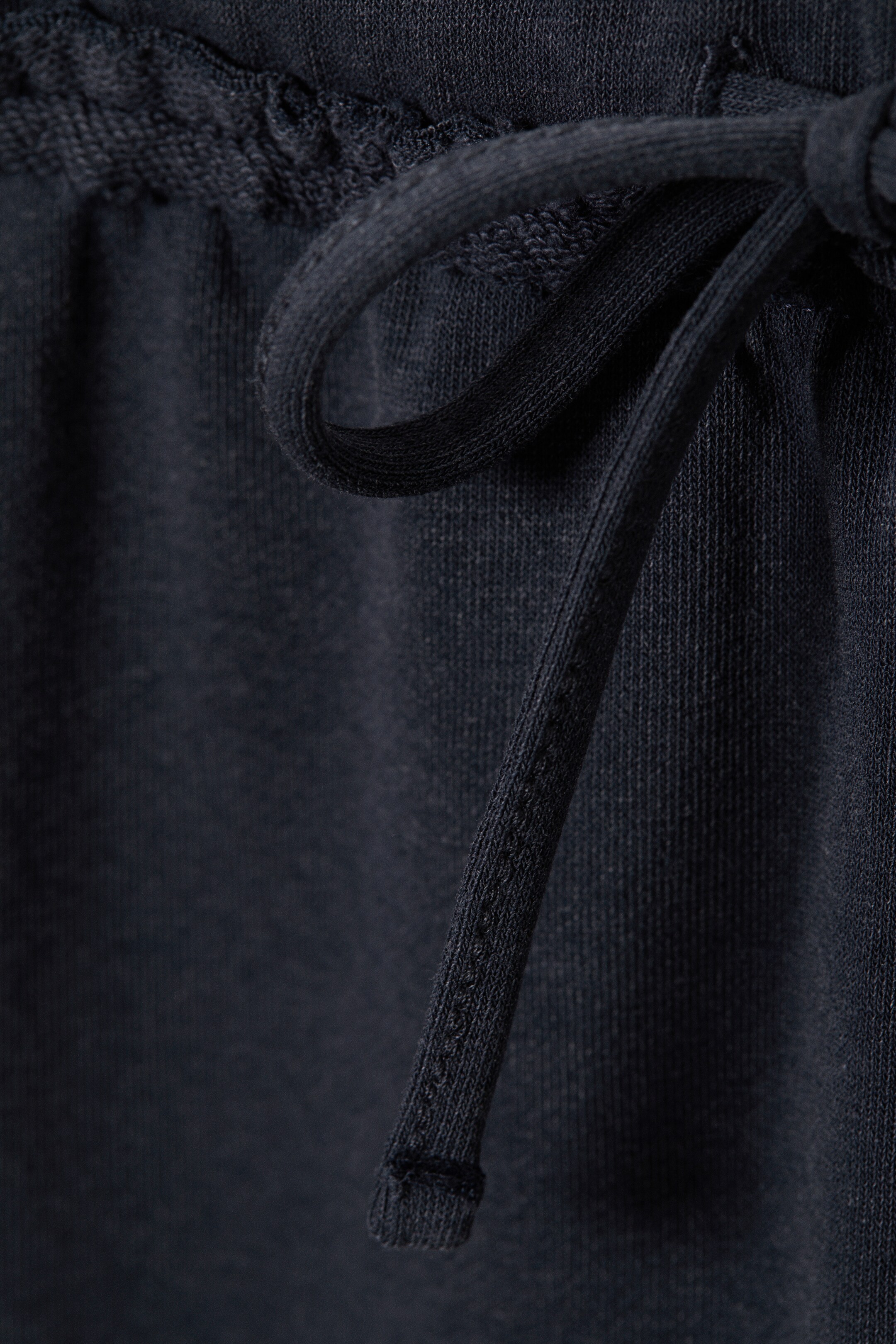 Ingrandisci l'immagine: Mid Rise Wide Leg Terry Pyjama Trousers - Dark Blue - DONNA | H&M CH 6