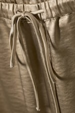 Beige - Pyjamahose aus gewaschenem Satin - 6