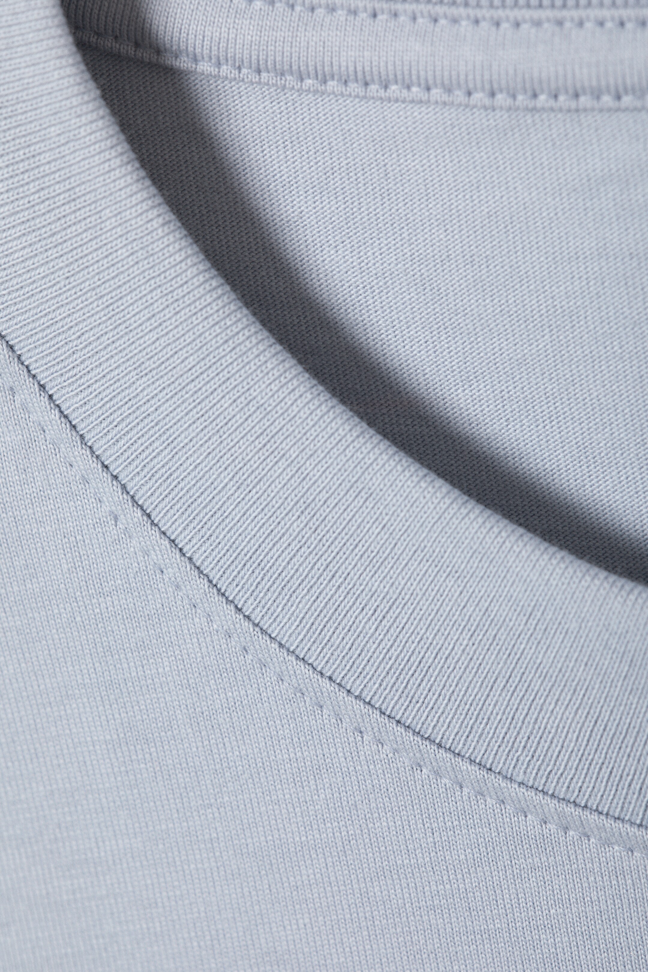 Größeres Bild anzeigen: Kurzes, schweres Boxy-T-Shirt - Helles Taubenblau - Men | H&M AT 2