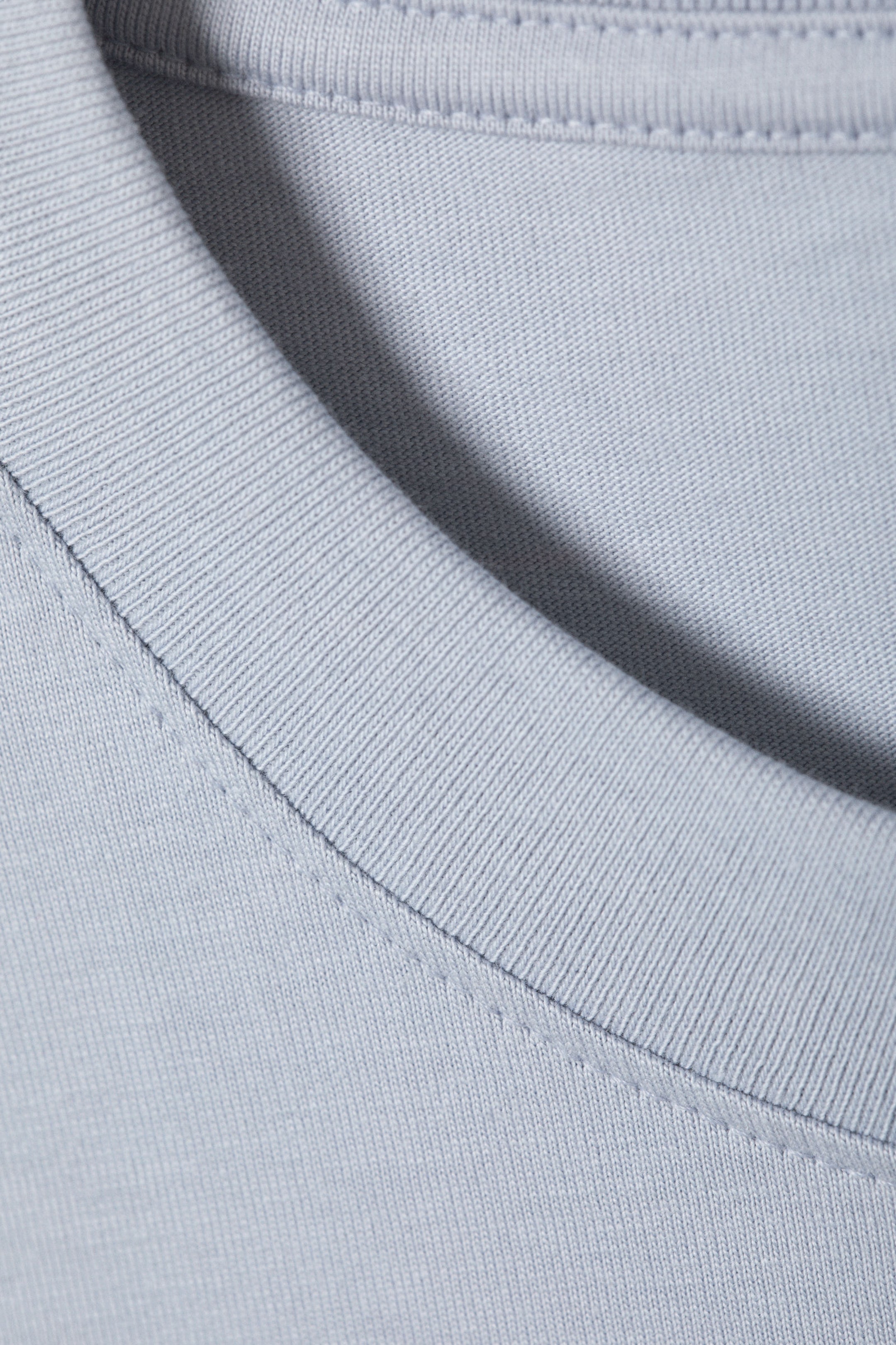 Helles Taubenblau - Kurzes, schweres Boxy-T-Shirt - 1