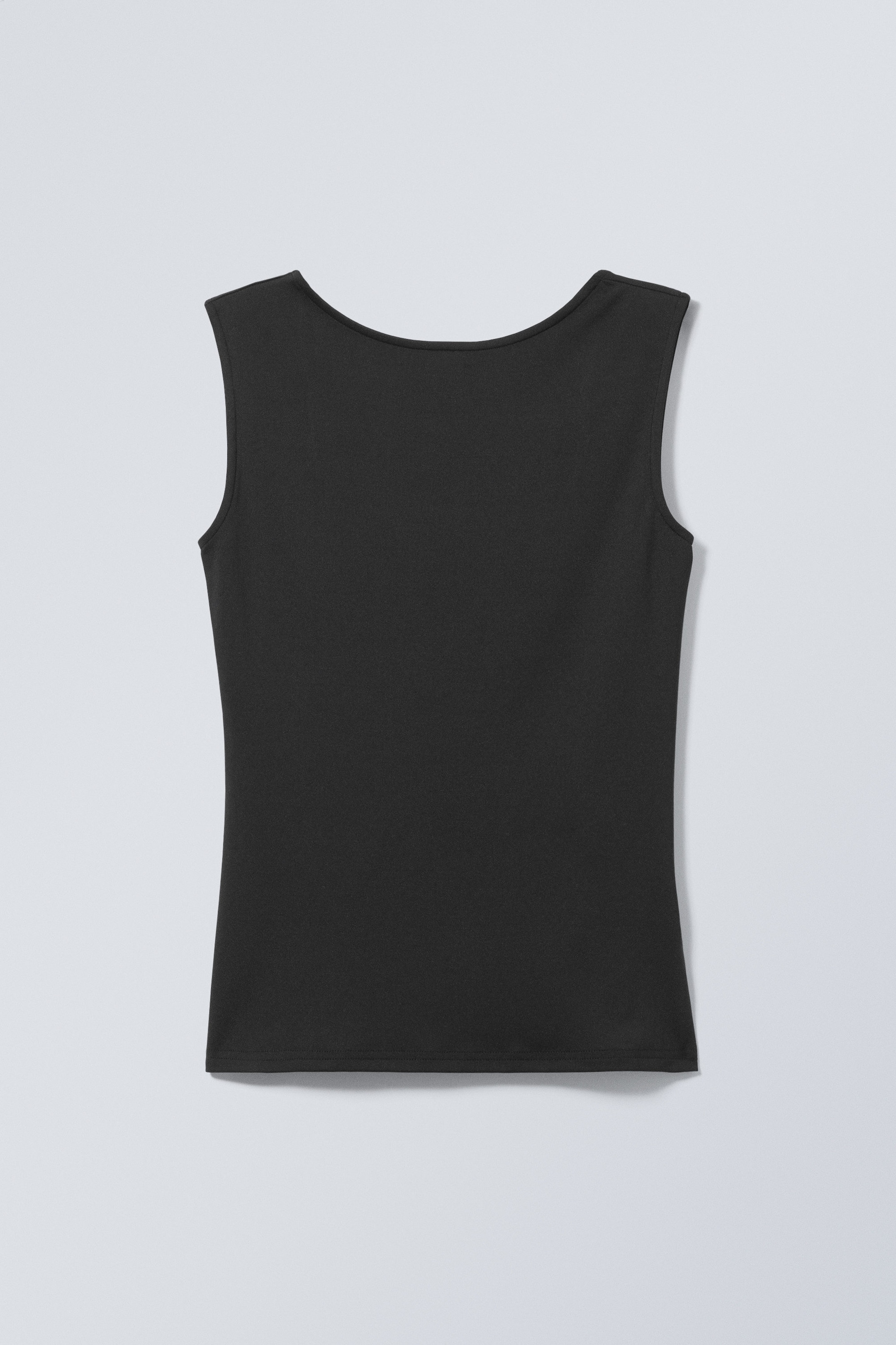 Black - Alba Open Back Top - 0