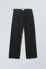 Noir - Pantalon décontracté de style utilitaire Frej - 0