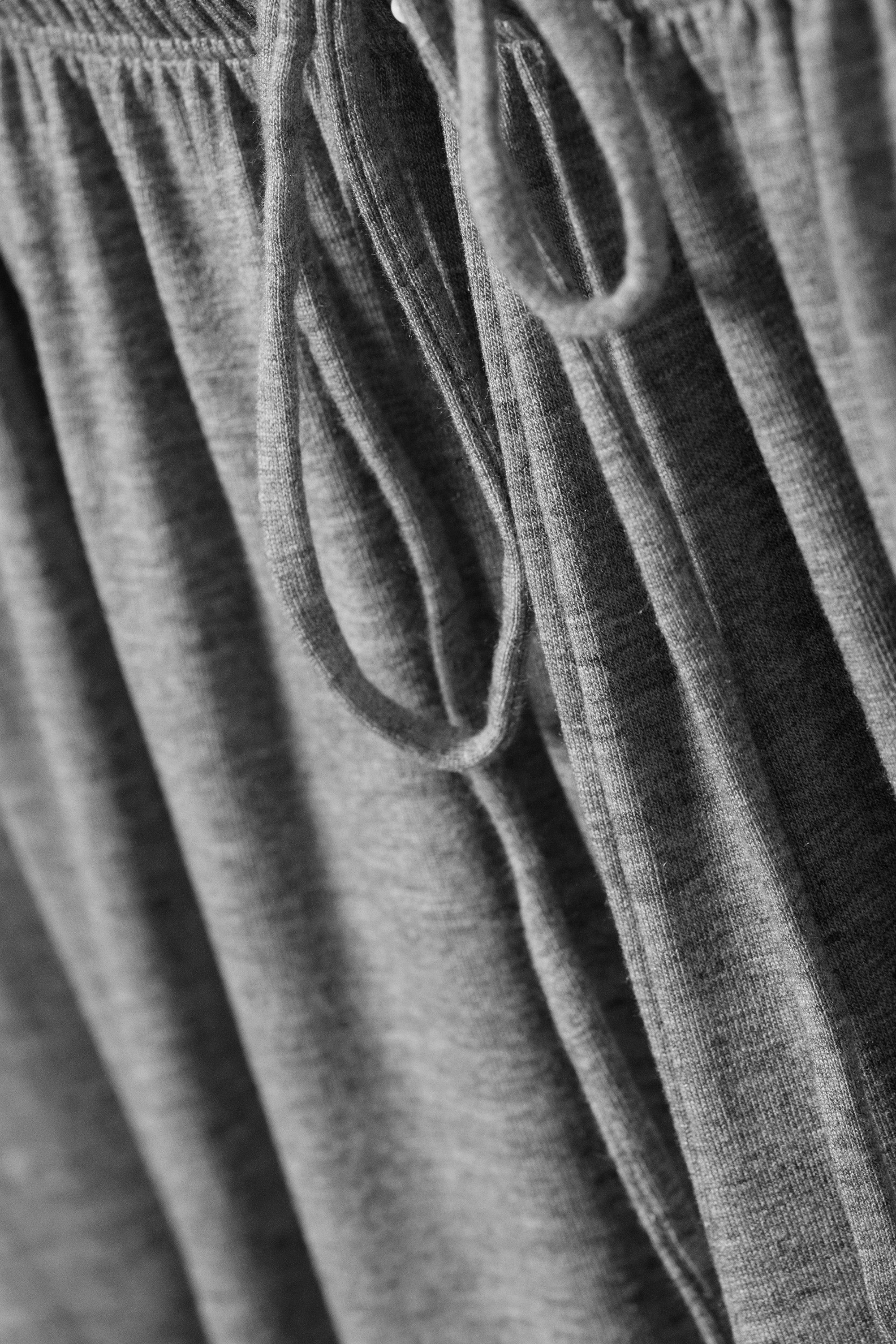 Grijs gemêleerd - Zachte ballonbroek met halfhoge taille - 5