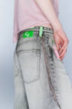 Post Grey - Poser Regular Waist Loose Wide Jeans - 3