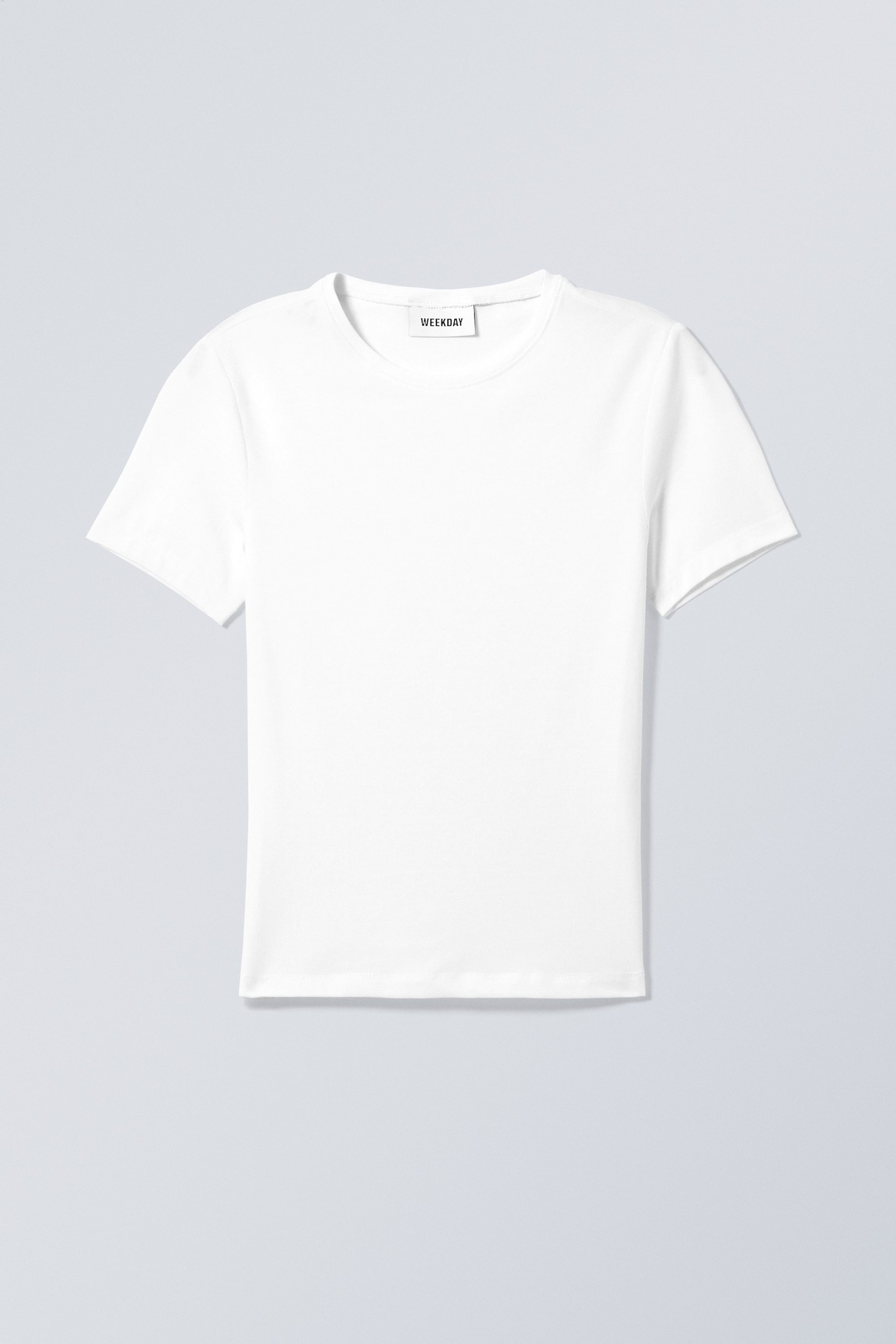 Slim Fitted T-shirt - White/Black/Grey - 2
