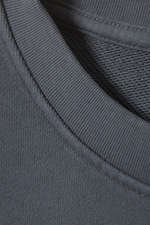Dark Dusty Blue - Boxy Heavyweight Terry Sweatshirt - 1