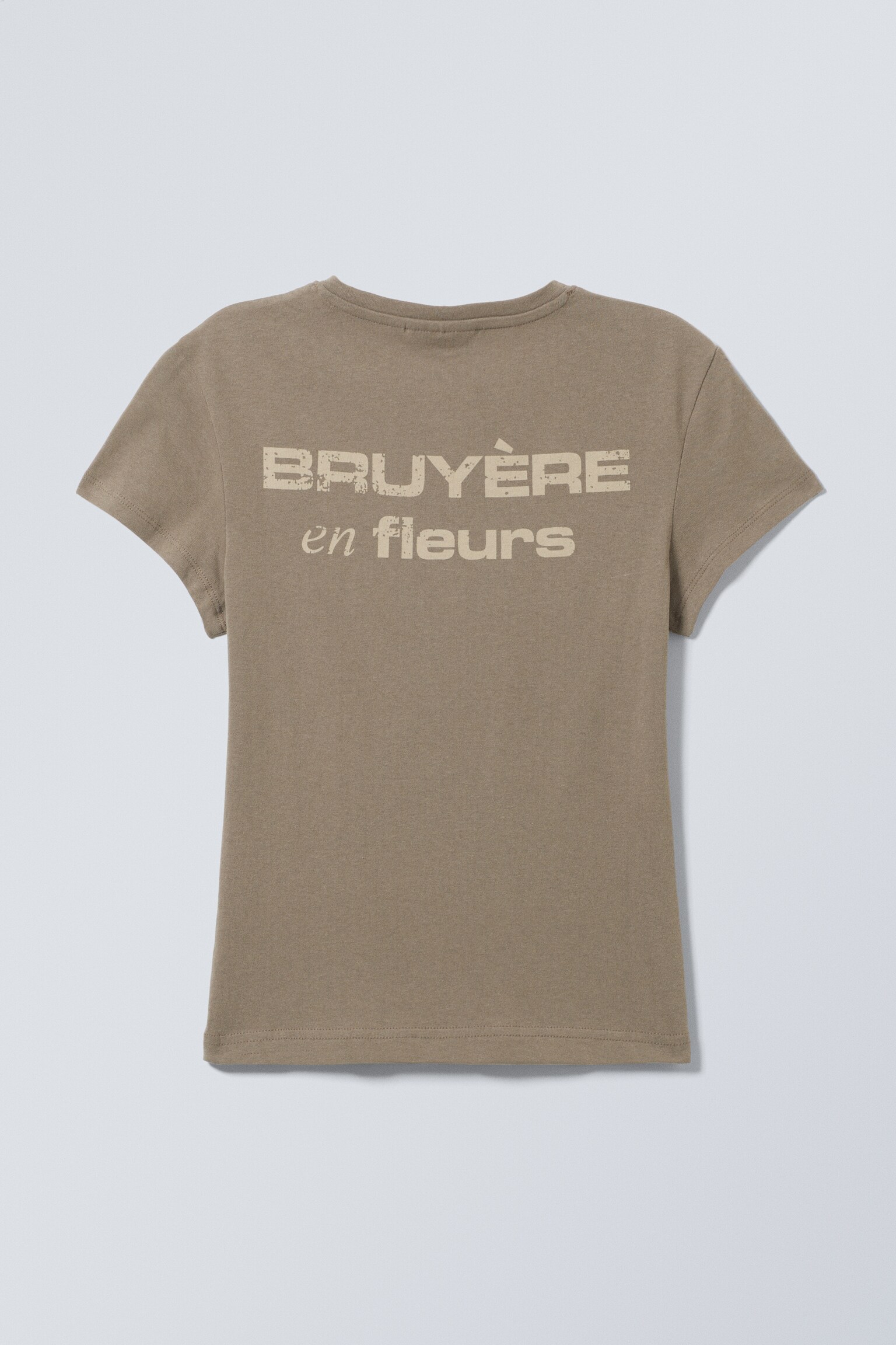 T-shirt quadrada de manga curta com estampado - Toupeira - Bruyére en fleurs