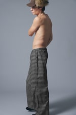 Checked Black - Relaxed Flannel Pyjama Trousers - 2