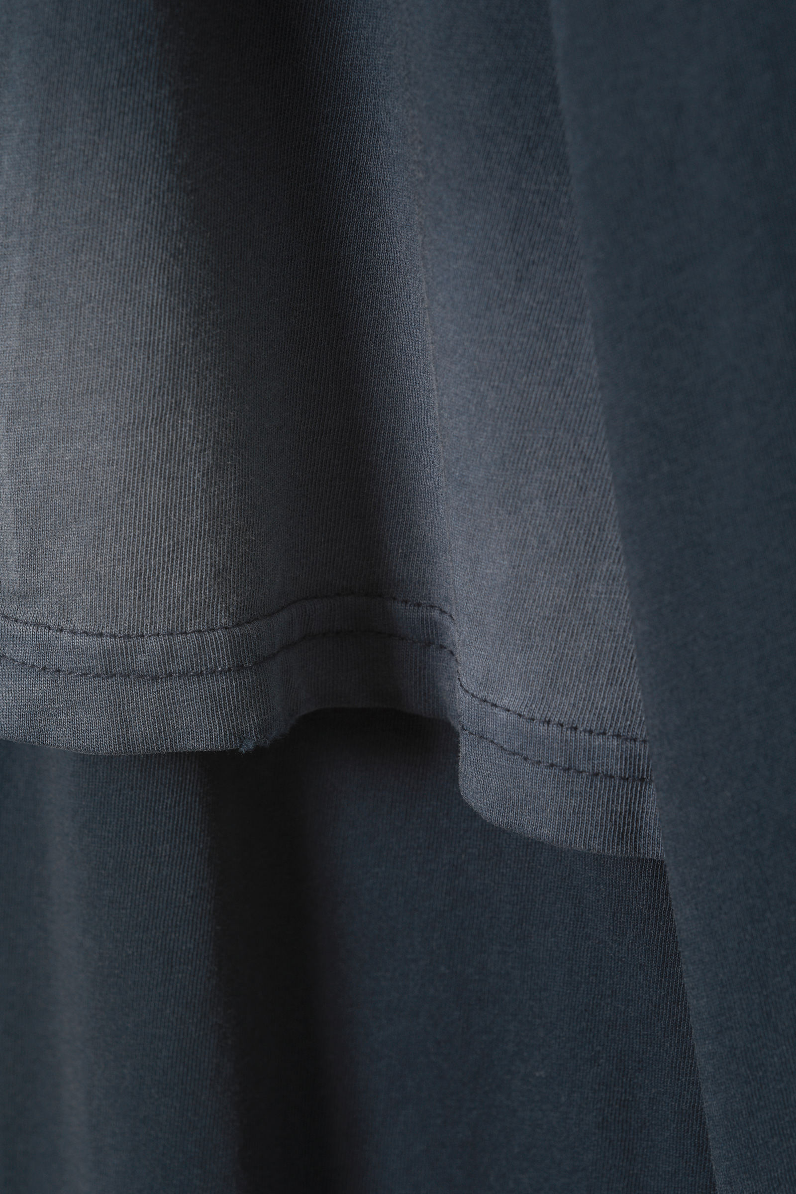 oversized double dyed longsleeve top - Faded Dark Blue
