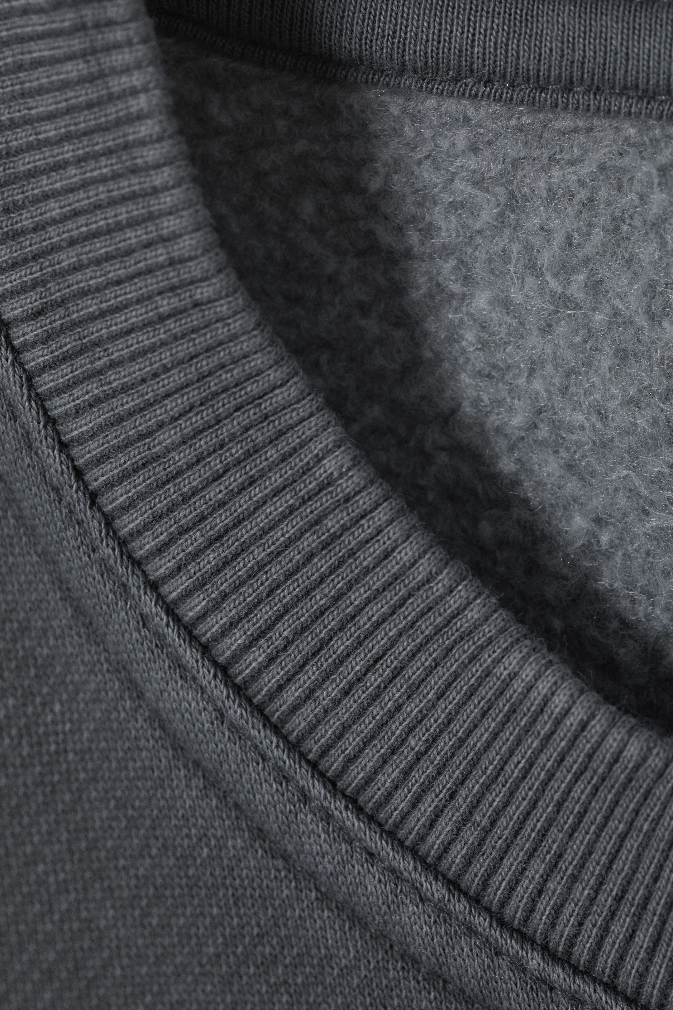 Verwaschenes Blau/Grau - Schweres Oversized-Sweatshirt - 1