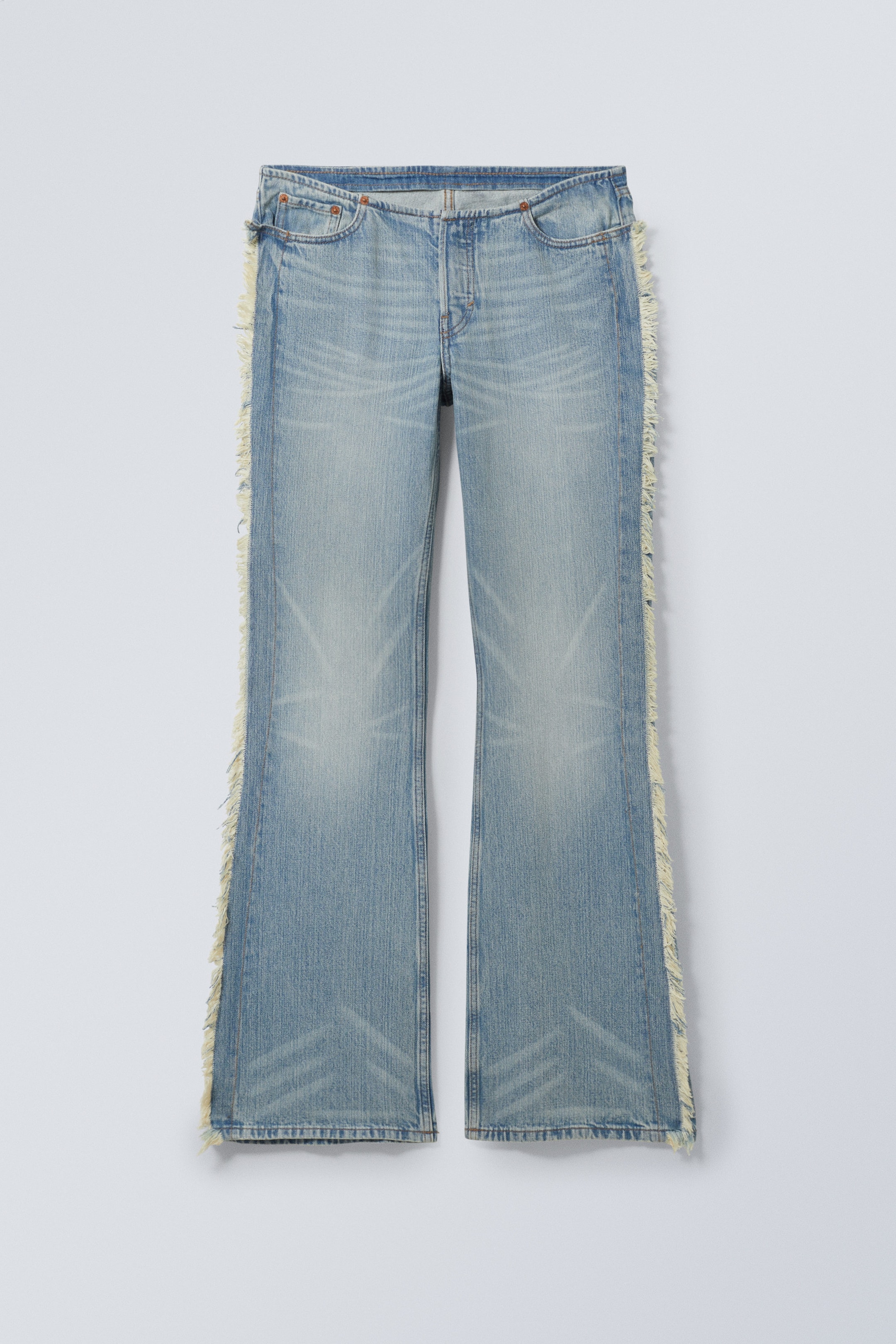 Äon-Blau - Nova Bootcut-Fransenjeans mit Slim Fit - 0