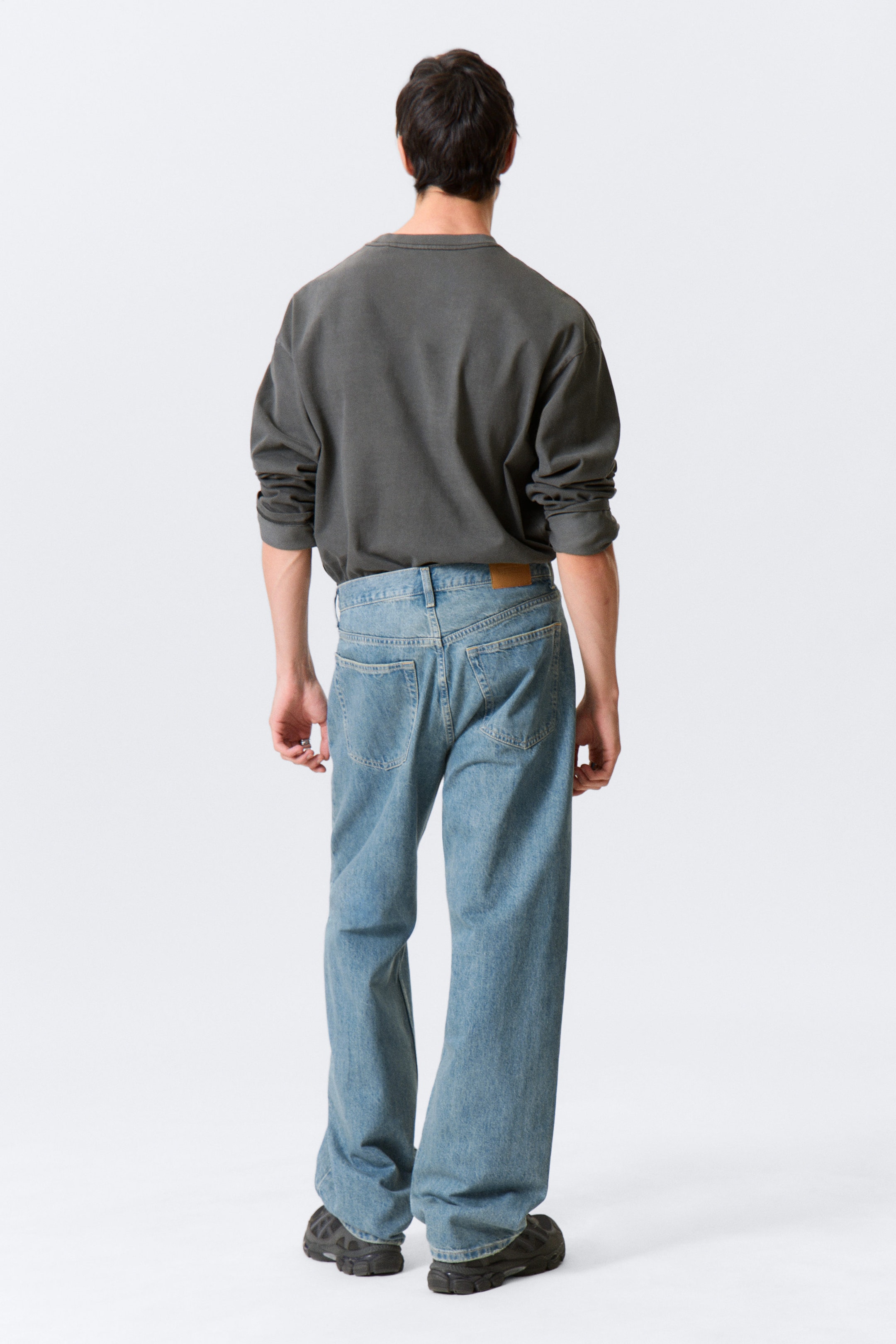 2000 Blue - Bleu moyen - Jean unisexe droit ample taille mi-haute Galaxy - 3