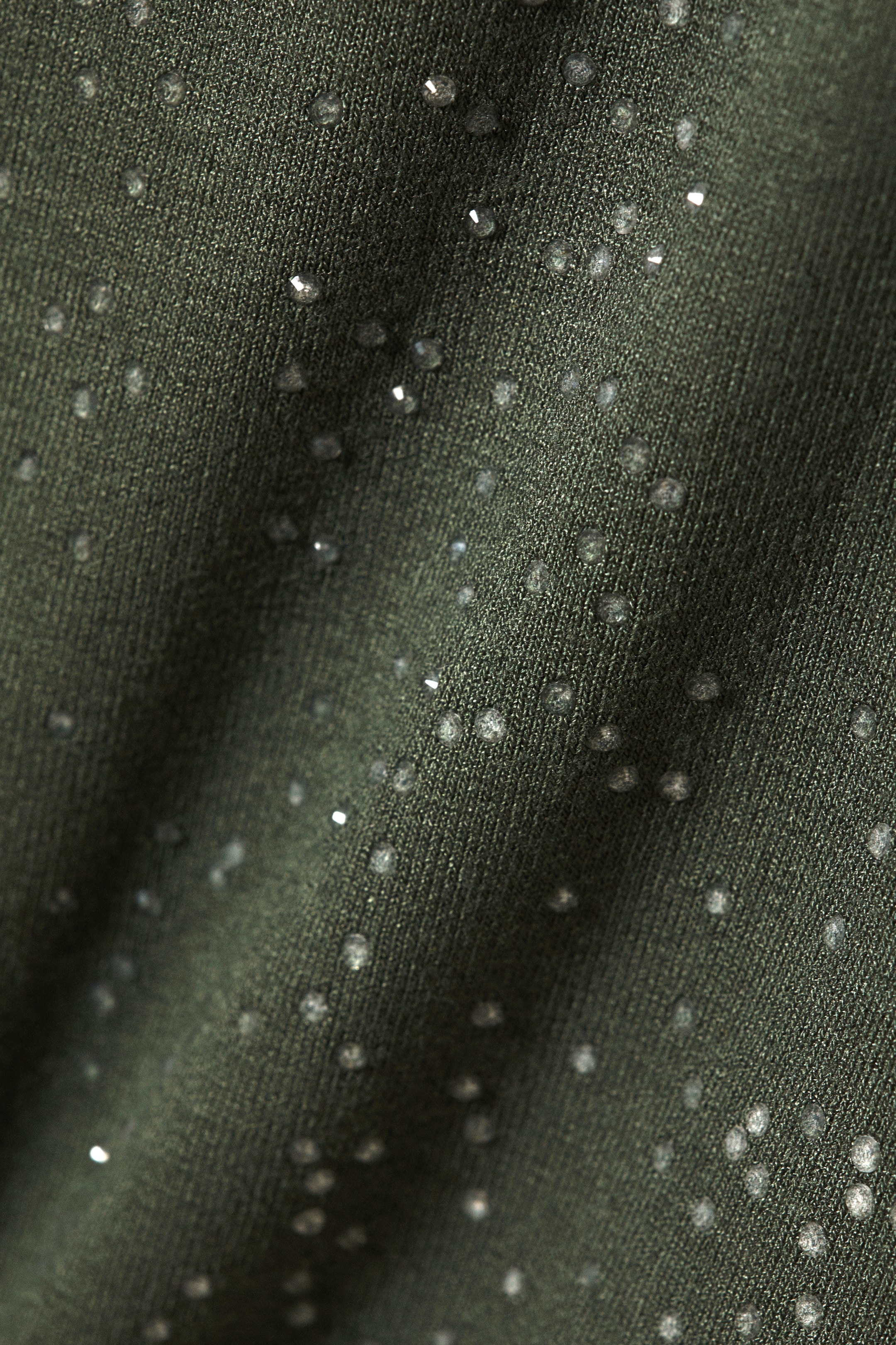Visualizza immagine più grande: Top slim fit con strass - Verde kaki scuro - DONNA | H&M IT 6