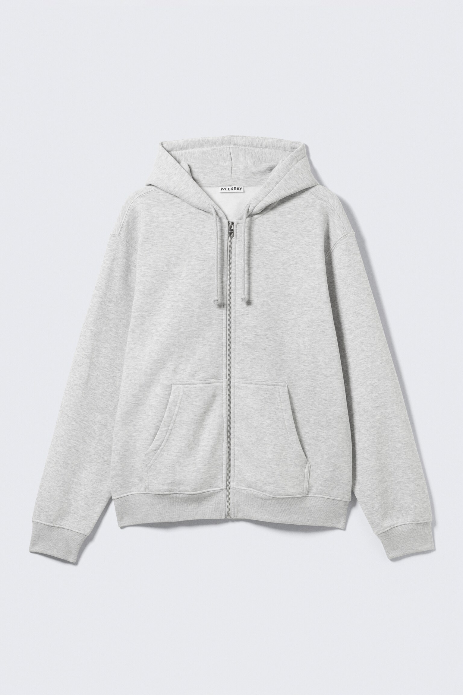 Klassisk Zip Hoodie - Gråmeleret/Navy Blue/Sort - 2