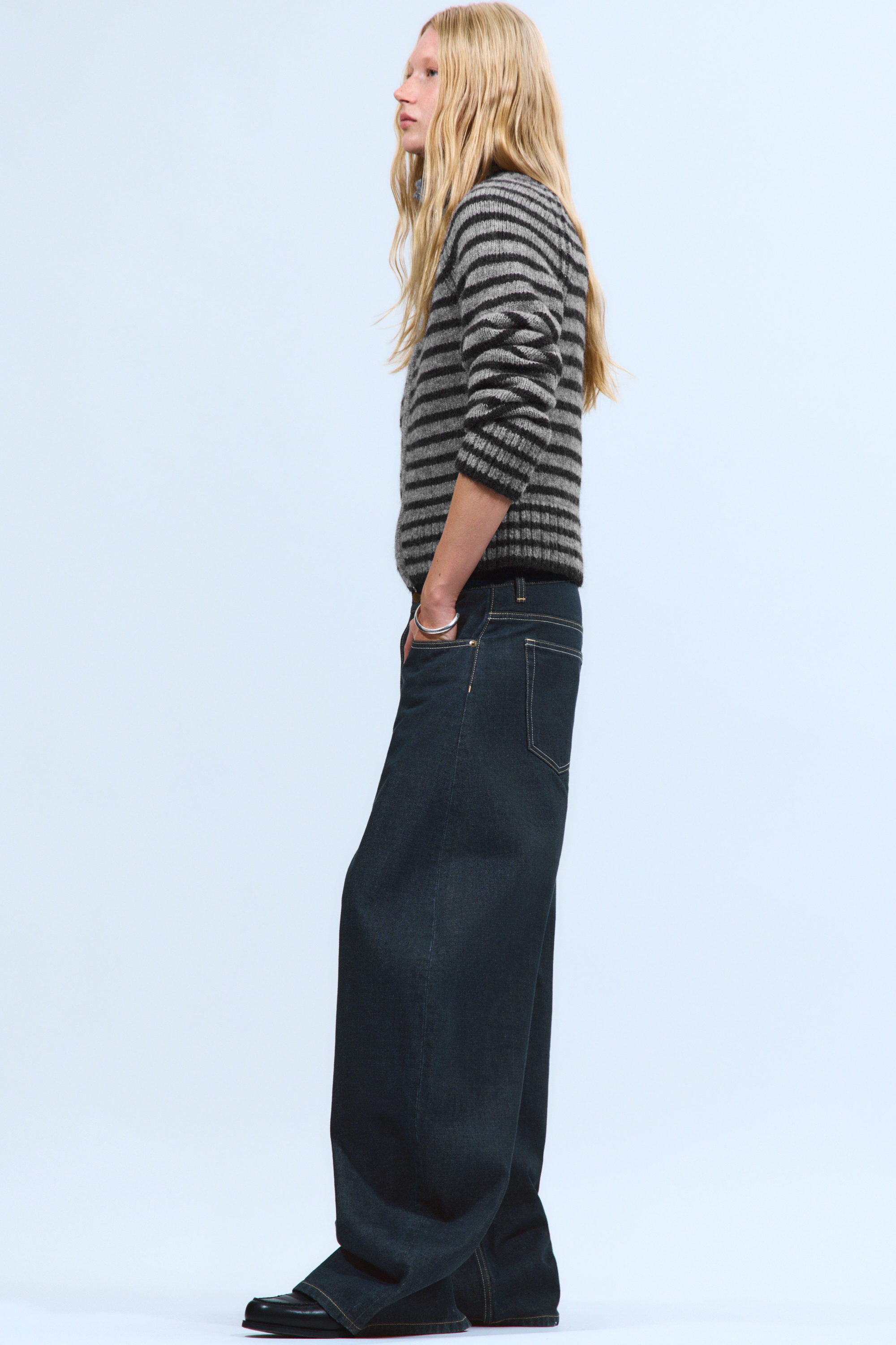 Blå - Solera Lediga Barrel Jeans - 10