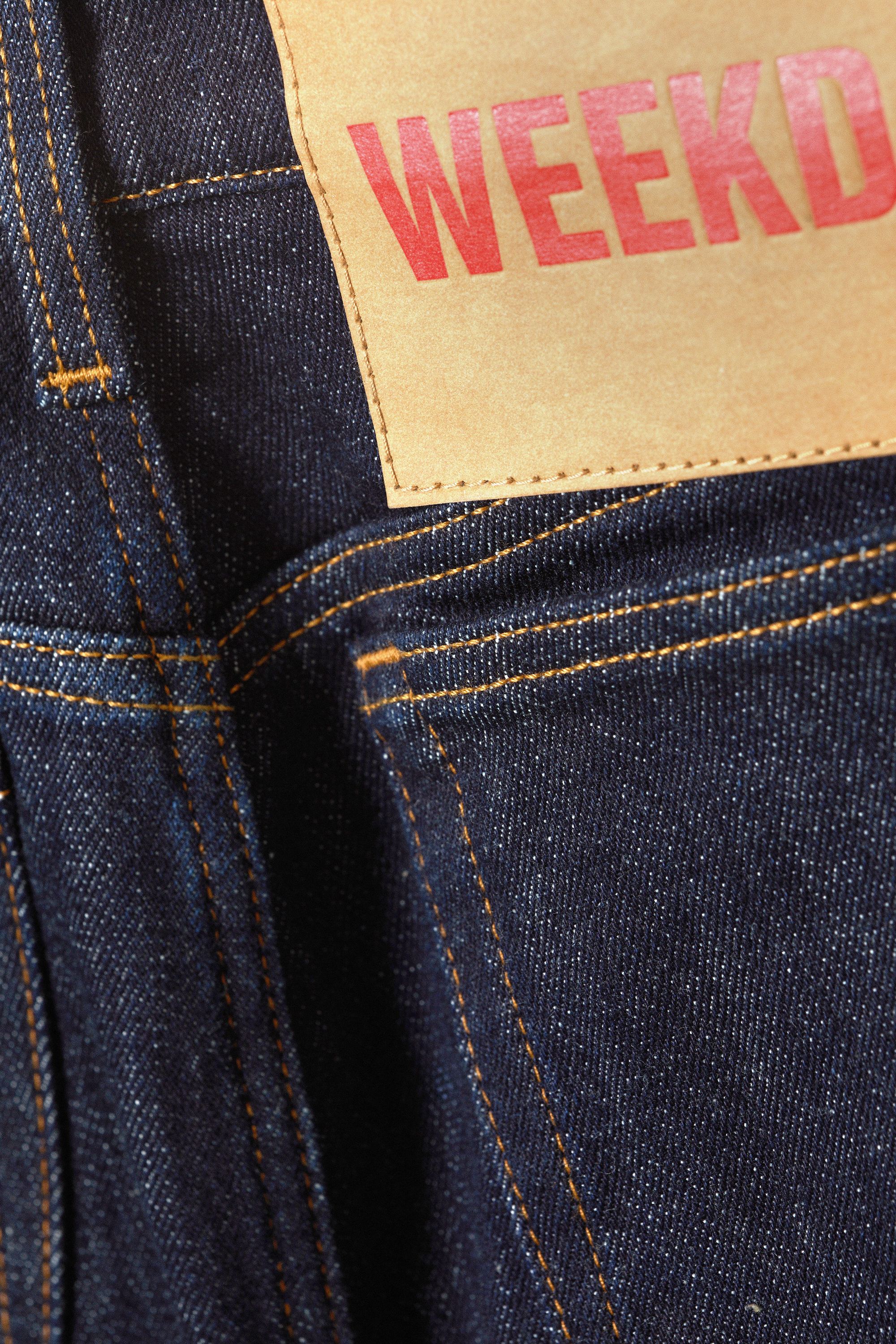 Blue Rinse - Dark Blue - Mid Rise Fitted Denim Maxi Skirt - 7