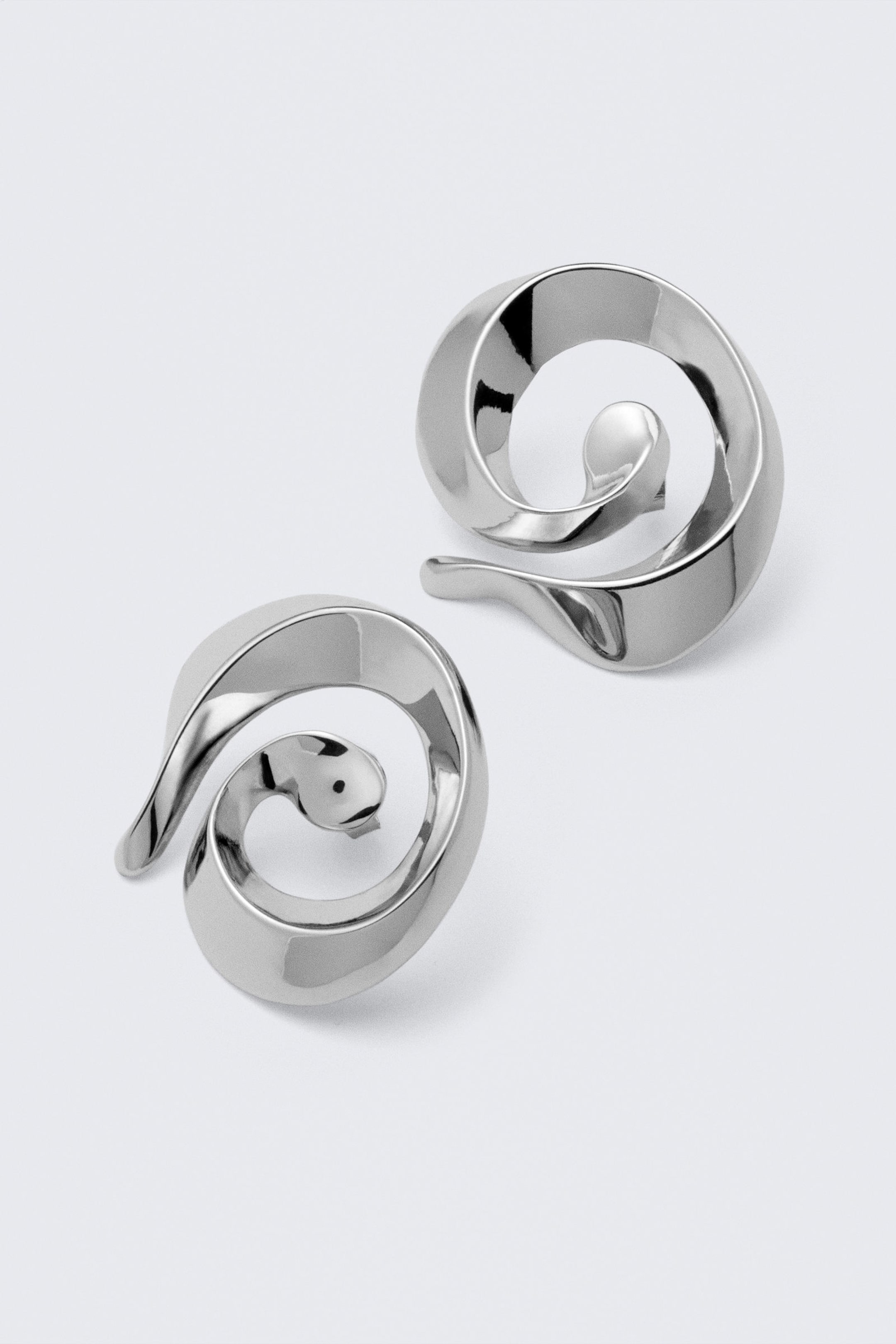 Silver - Twist örhängen - 1