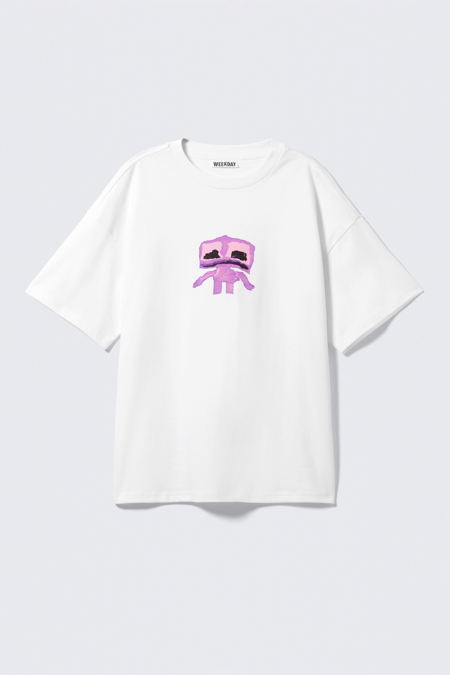 Great Boxy Printed Graphic Tee - Бяло - Розово Sad Man/Черен - Полунощен/Черен - Рестарт/Яркосиньо - Four Man Gang/Бяло - Smilish/Тъмночервени/Изпрано черно - Mizzion/Бяло - Tiger Wolf/Черен - Череп на моторджия/Purple - White Splash/Бял - Frog Man/Black - Mizzion