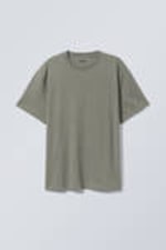 Light Khaki Green - Oversized Heavyweight T-shirt - 0