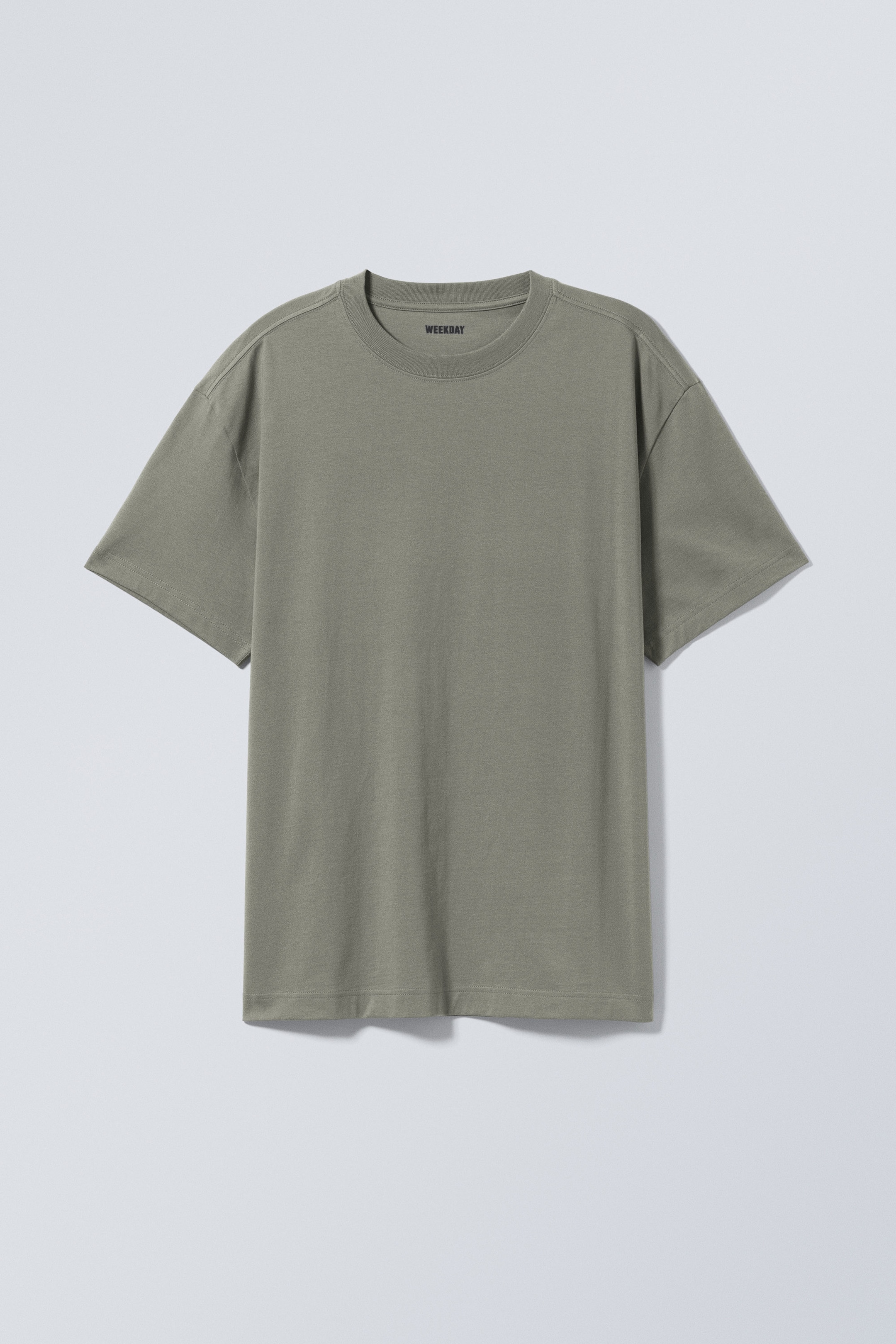 Light Khaki Green - Oversized Heavyweight T-shirt - 0