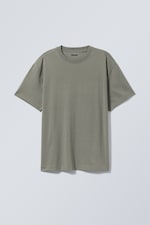 Light Khaki Green - Oversized Heavyweight T-shirt - 0