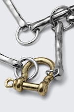 Silver & Golden - Metal Link Necklace - 2