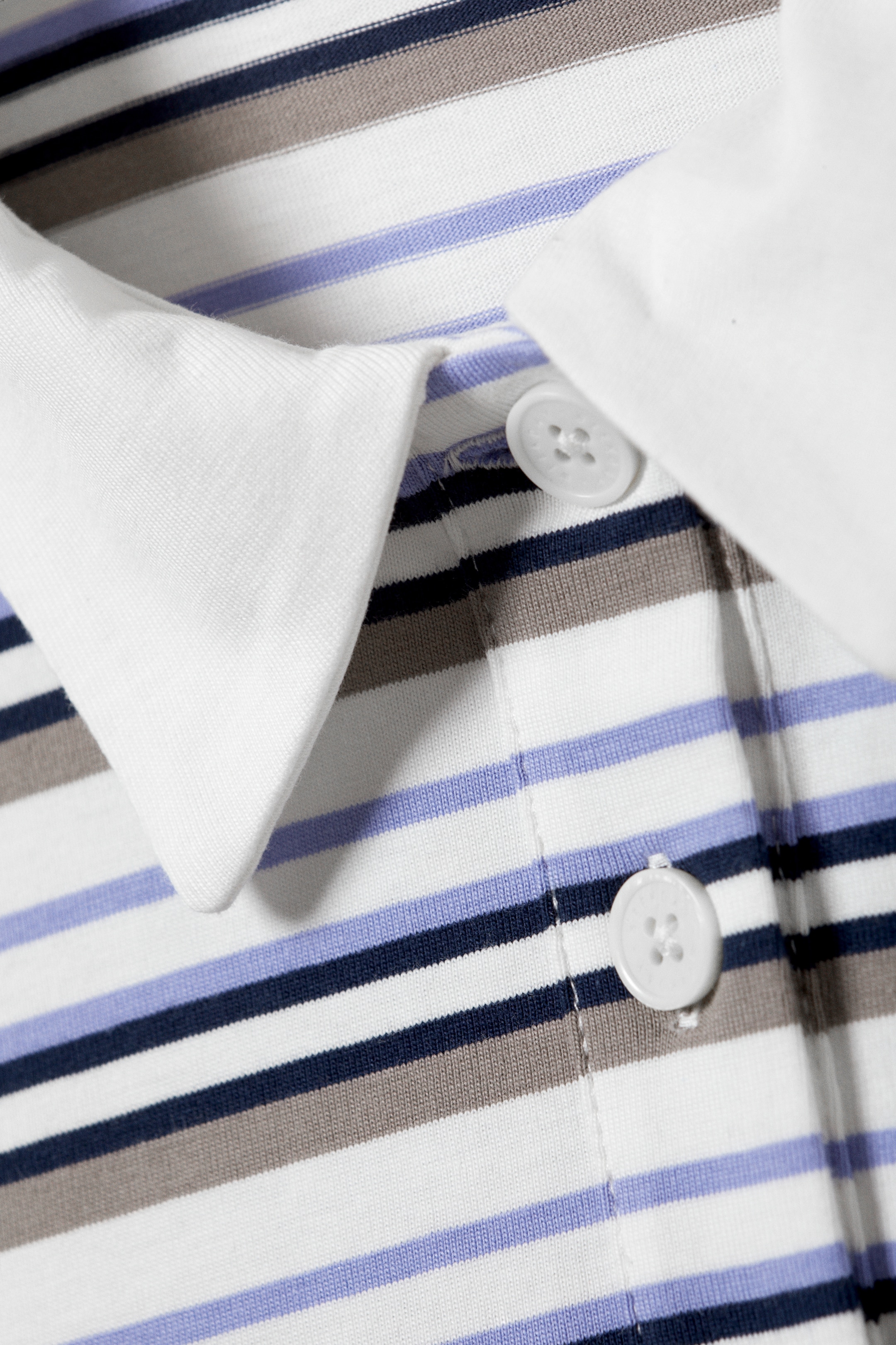 Größeres Bild anzeigen: Gestreiftes Oversized-Poloshirt - Blaue & beige Streifen - Ladies | H&M AT 2