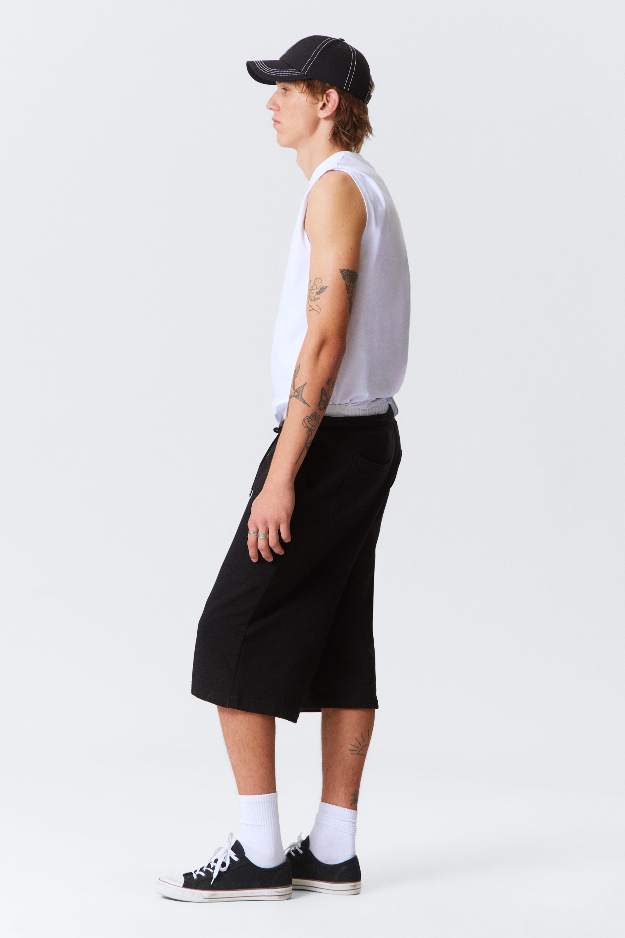 Zobacz większy obraz: Szorty Astro Loose frotte - Czarny - ON | H&M PL 3