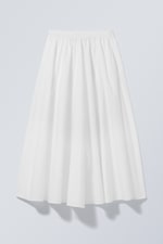 White - Extend Long Skirt - 0
