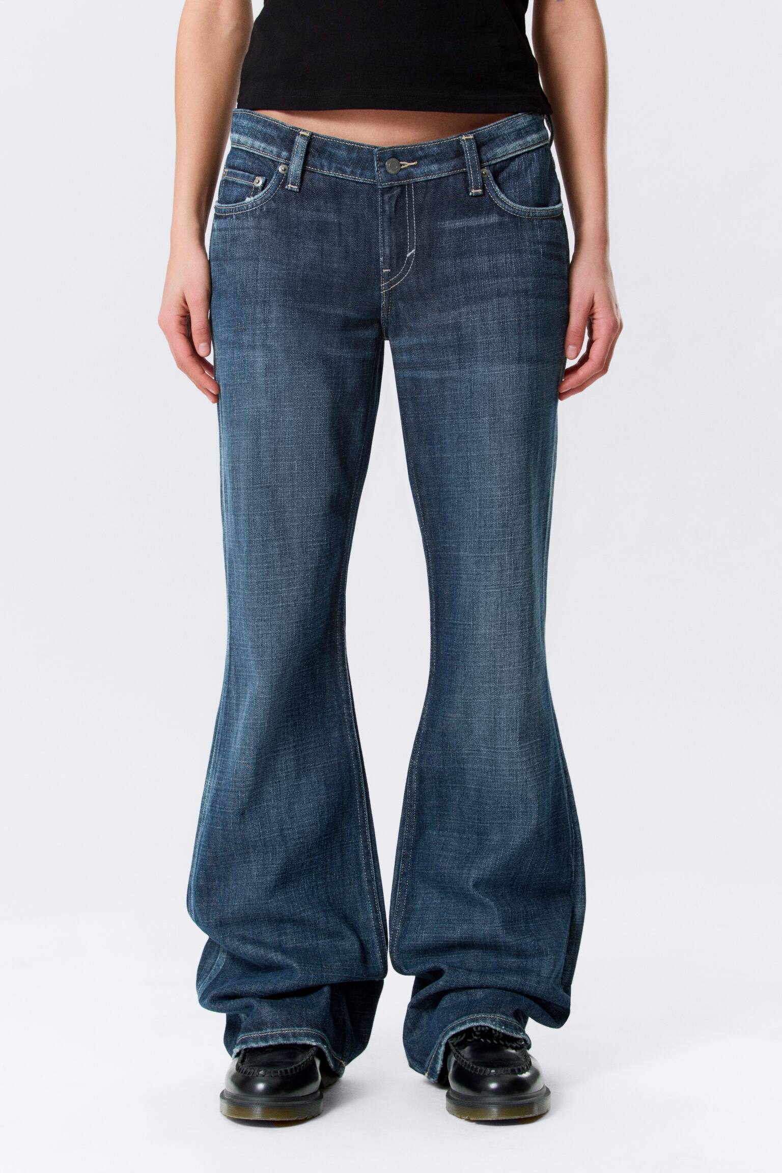 Nova Low Rise Slim Bootcut Leg Jeans - Deep Sea Blue - tmavě modrá/Lip Blue - světle modrá/Mine Blue - Medium Blue/Blue Stream - Medium Blue/Black Rinse - Black/Board Blue - středně modrá - 5
